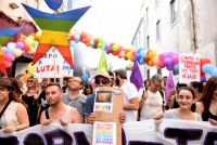 Bloco na marcha LGBT